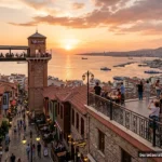 Tarihi Asansör Kulesi Karataş Pres Tuğla Mimarisi ve İzmir Körfez Seyir Balkonu