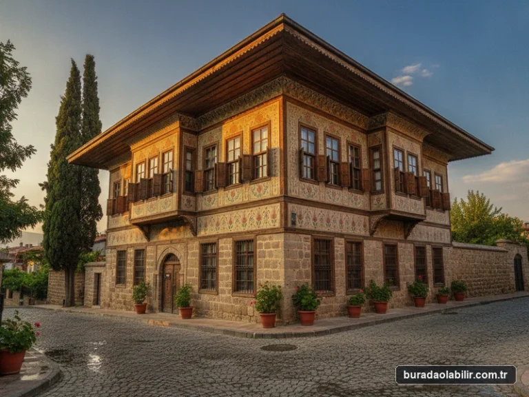 Birgi Çakırağa Konağı 18. yüzyıl ahşap konak geniş saçaklar panaromik duvar freskleri Ödemiş İzmir