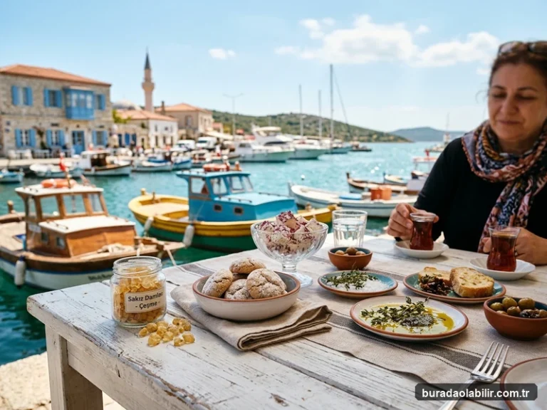 Çeşme damla sakızlı kurabiye ve sakız reçeli