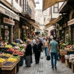Havra Sokağı Kemeraltı Canlı Baharat ve Zeytin Tezgahları Tarihi Sinagoglar Aksı