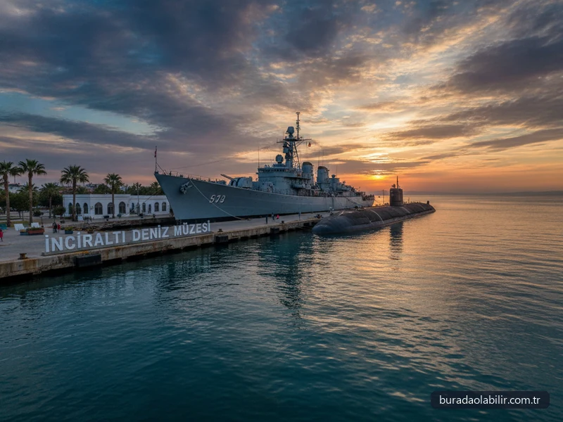İnciraltı Deniz Müzesi TCG Ege fırkateyni TCG Piri Reis denizaltısı askeri müze gemiler Balçova İzmir