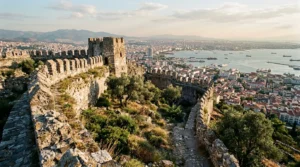 Kadifekale Surları Antik Taş Burçları Roma Sarnıçları ve Panoramik İzmir Körfez Seyri