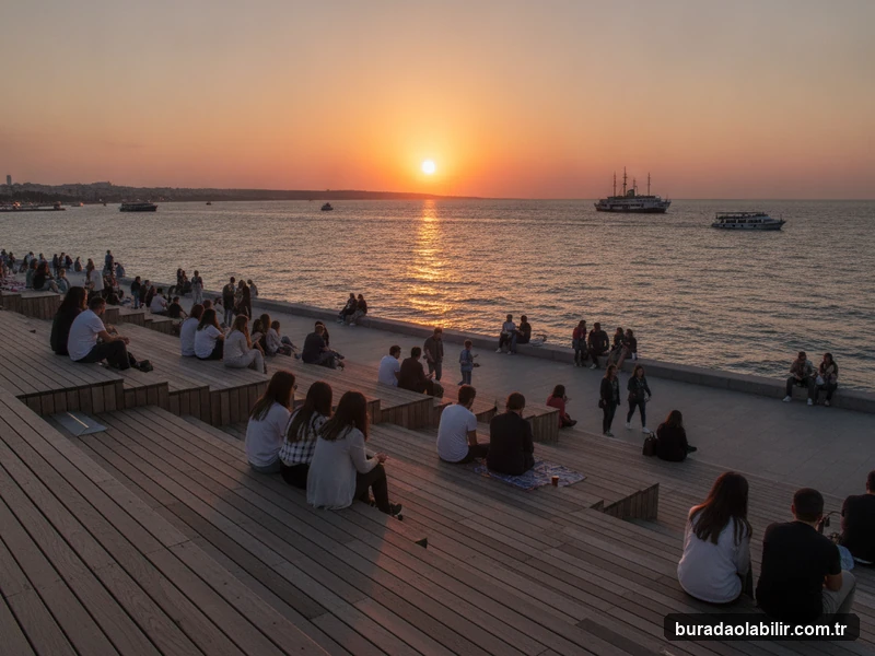 Bostanlı gün batımı seyir terası ve Kordon