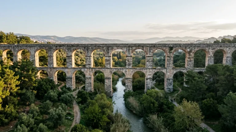 Tarihi Şirinyer Kızılçullu Roma Su Kemerleri Meles Vadisi ve İki Katlı Taş Kemerler