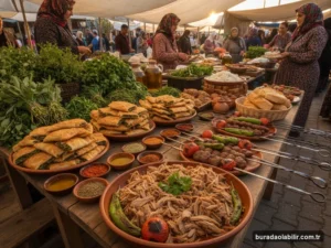 Tire Salı Pazarı Otlu Börekleri ve Kuyu Kebabı Gastronomisi kültürel mirası ve mimari detayları