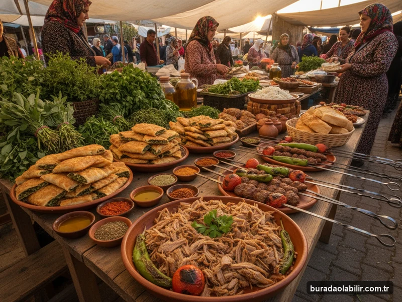 Tire Salı Pazarı Otlu Börekleri ve Kuyu Kebabı Gastronomisi kültürel mirası ve mimari detayları